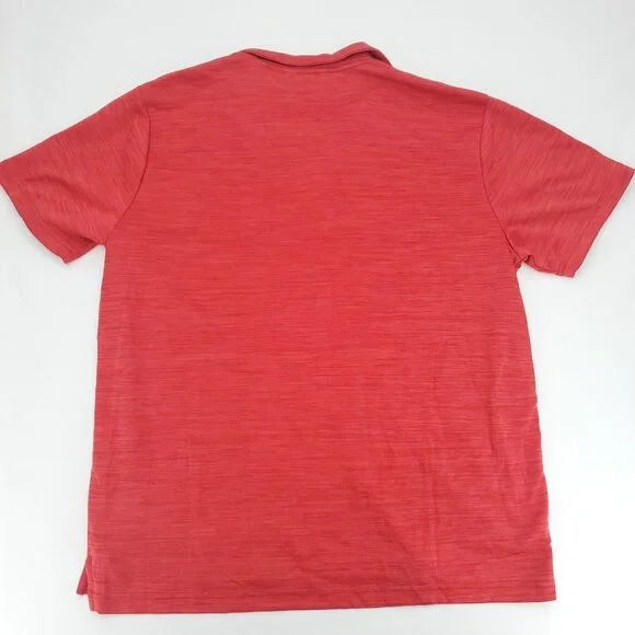 Free Country Polo Shirt Mens Large Red Ultimate Comfort Golf Short Sleeve - Picture 11 of 12